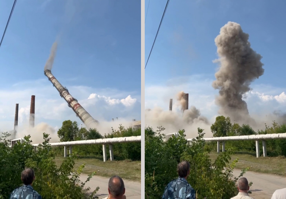 Что взорвалось в самаре сегодня. Взрыв в Самарской области в Чапаевске. Трубы ТЭЦ. Дымовая труба ТЭЦ.