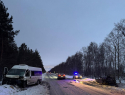 Водитель погиб в горящей легковушке во время ДТП в Ставропольском районе