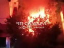 На Аксакова горели надворные постройки на площади 100 кв.м