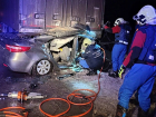 В Красноярском районе Kia Rio врезалась в стоящий грузовик