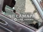 Неизвестный растрелял машину в Самере 