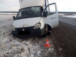 В Волжском районе «Газель» сошла с трассы из-за прилетевшего в лобовое стекло куска льда