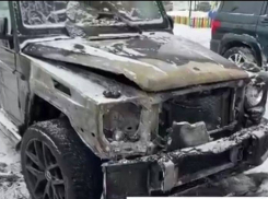 В Самарской области ночью сгорел автомобиль «Гелендваген»