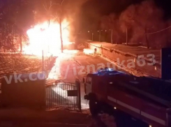 В Самарской области дотла сгорела конюшня