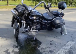 Байк кувырком, малыш в больнице: ДТП с элитным мотоциклом в Самарской области попало на видео