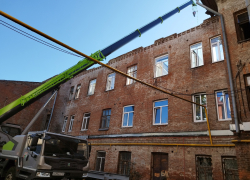В Самаре начали ремонтировать Дом Челышева, сильно пострадавший от пожара весной