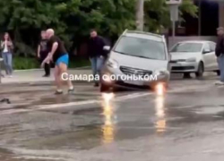 На два дня перекрыт перекресток улиц Самарская и Вилоновская из-за прорыва трубы