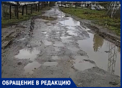 Жители Чапаевска показали дорогу, по которой после дождя невозможно пройти и остаться чистым