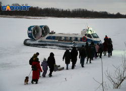 Из Самары в Рождествено открыли зимнюю переправу на новых «подушках»