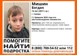 В Самаре разыскивают 13-летнего Богдана Мишина  