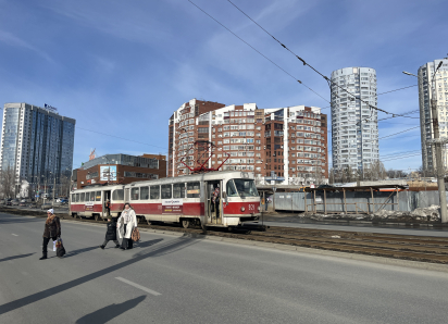 В конце апреля начнётся ремонт трамвайных путей на улице Ново-Садовой: движение закроют на 2 месяца