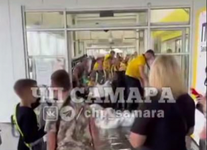В Самаре ТРК «Космопорт» затопило из-за ливня
