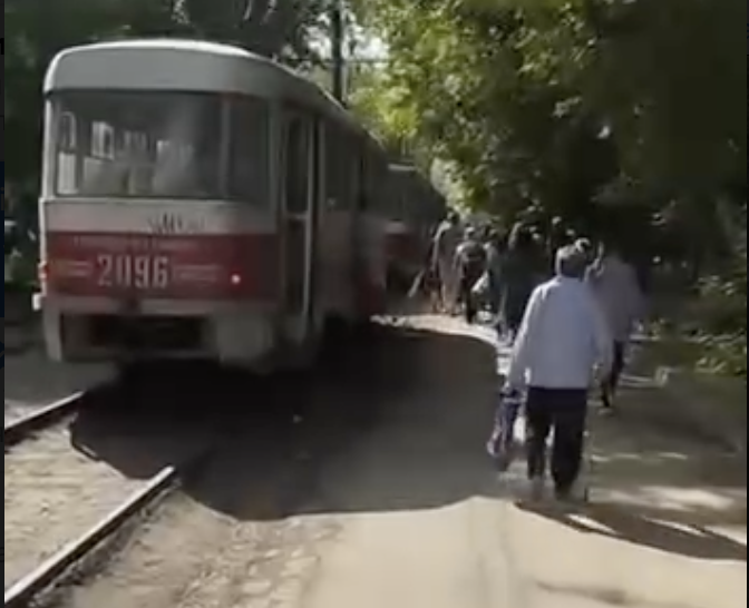 В Самаре произошёл сбой в движении трамваев