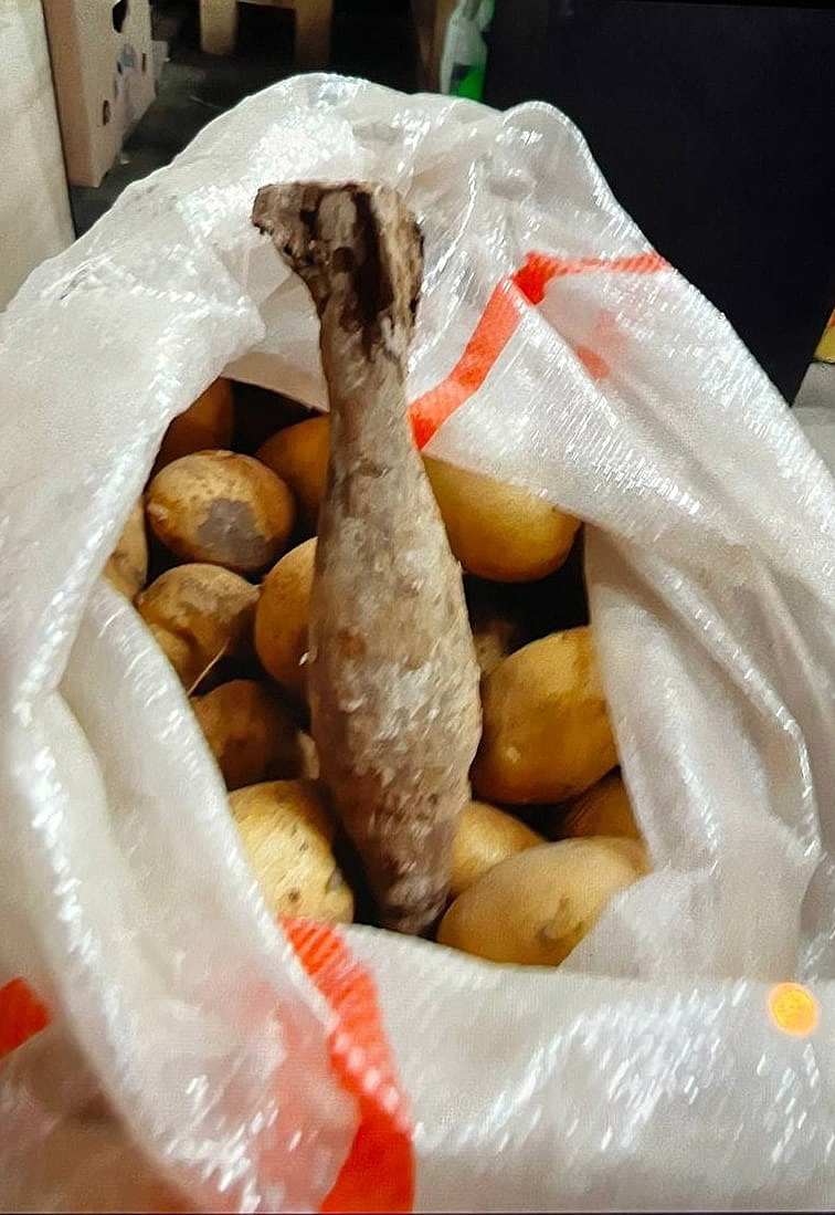 В День города в самарском магазине нашли миномётный снаряд в мешке с картошкой