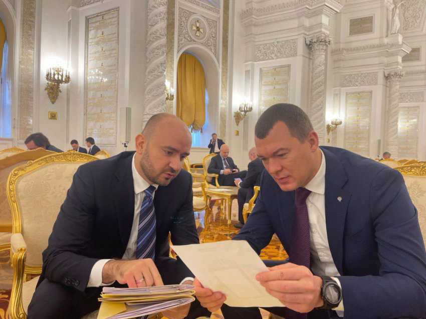 Министр спорта РФ Михаил Дегтярёв обсудил с Вячеславом Федорищевым развитие хоккея и бадминтона 