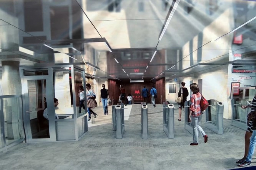 В Самаре показали фото вестибюлей будущей станции метро «Театральная»