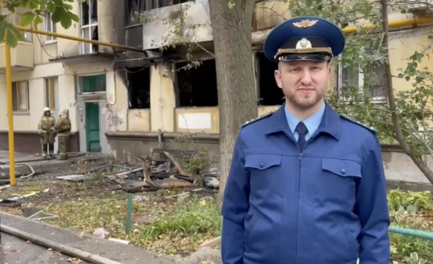 Названа причина пожара в жилом доме на улице Гагарина